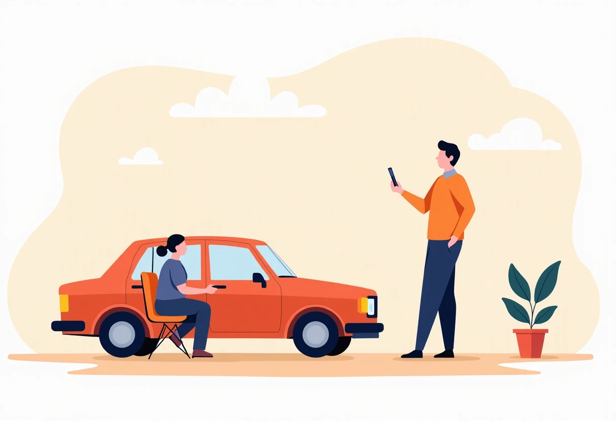 Illustration af bilfinansiering