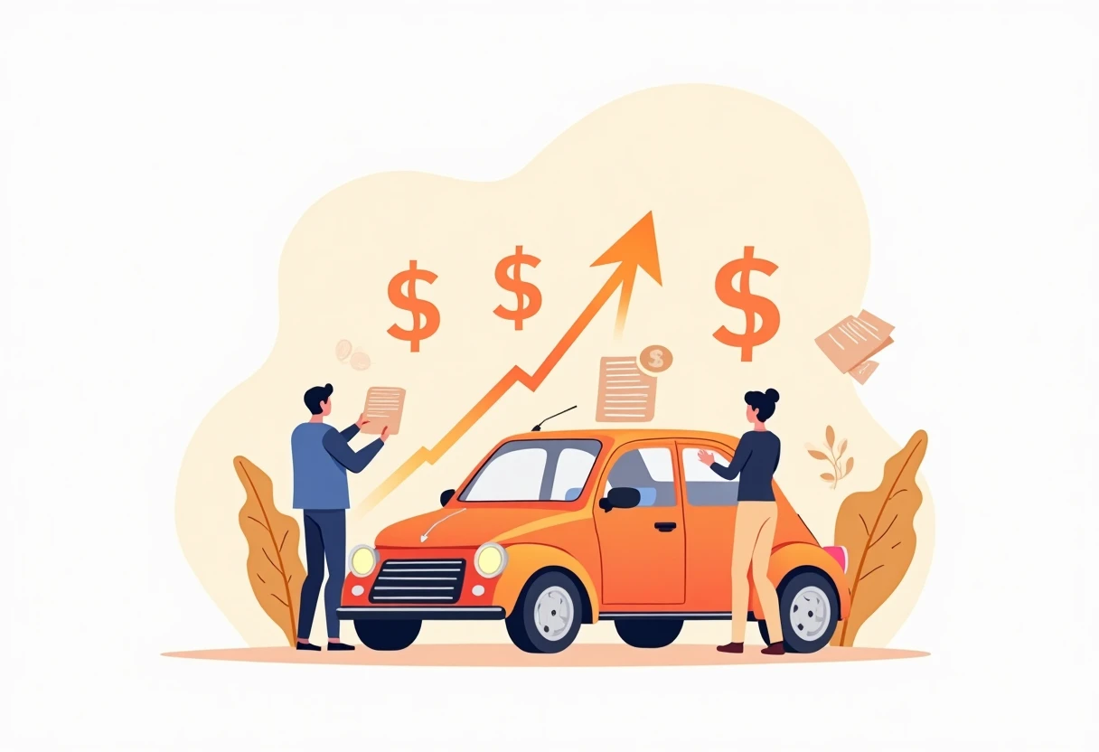 Car finance rates illustration