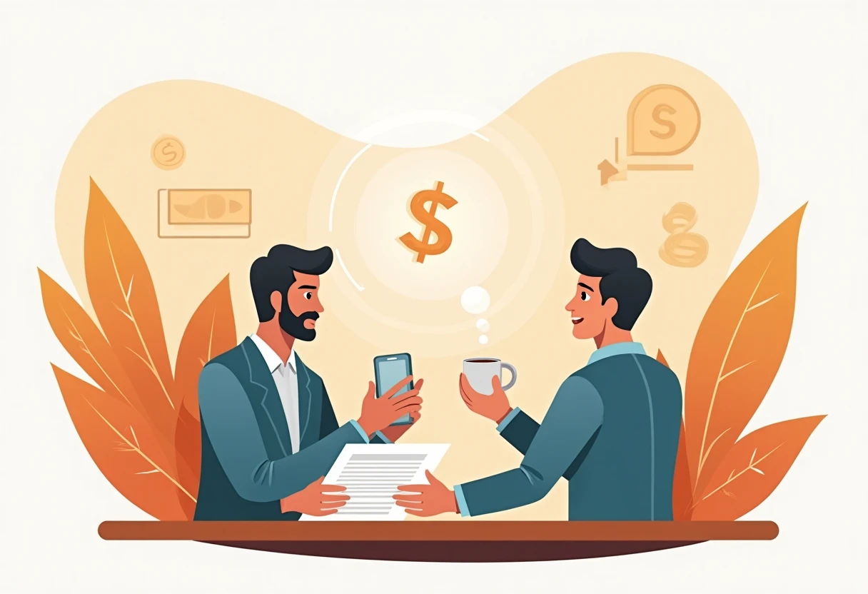 Discussing financial plans