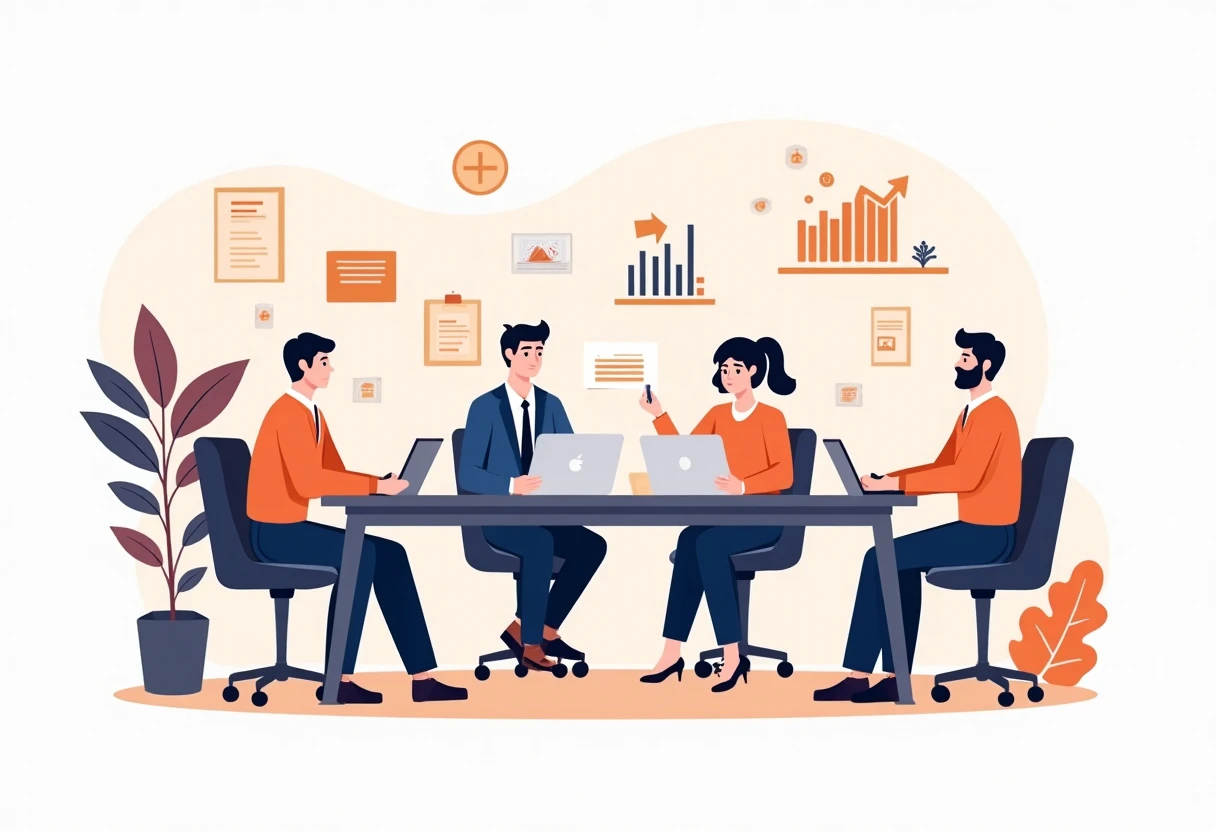 Advisors discussing loan flexibility