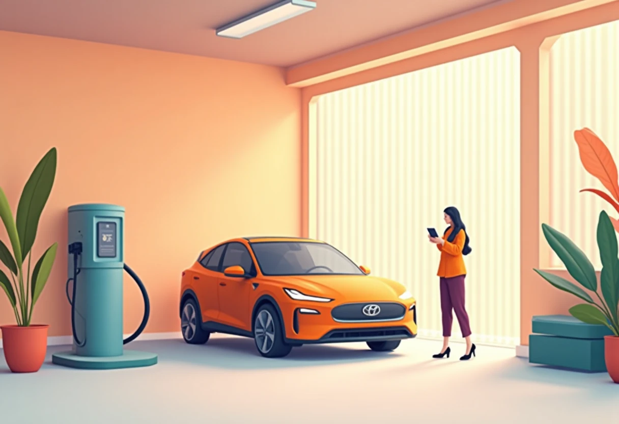 Cargando un vehículo eléctrico