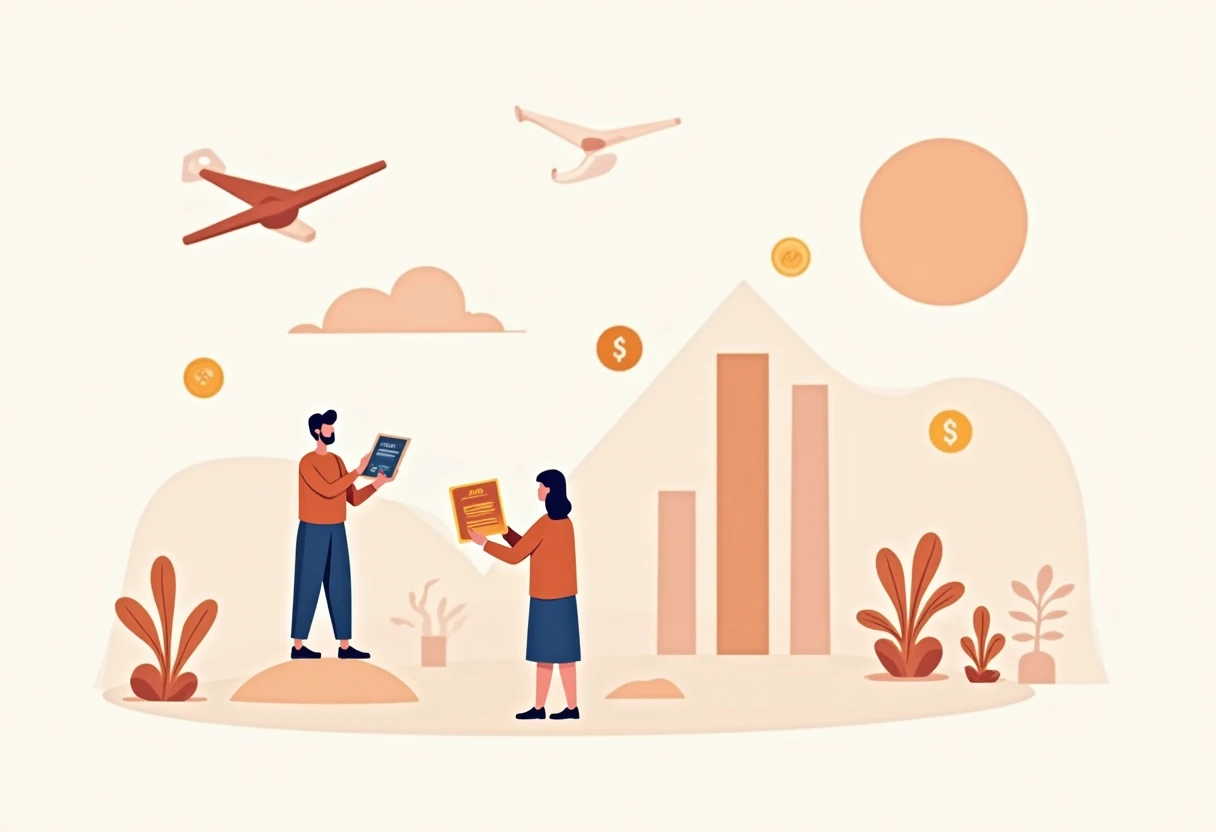 Digital banking illustration