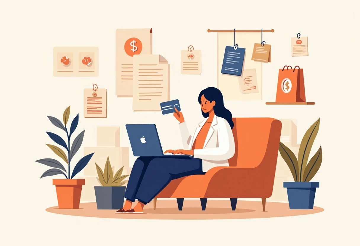 Freelancer reviewing personal loan options