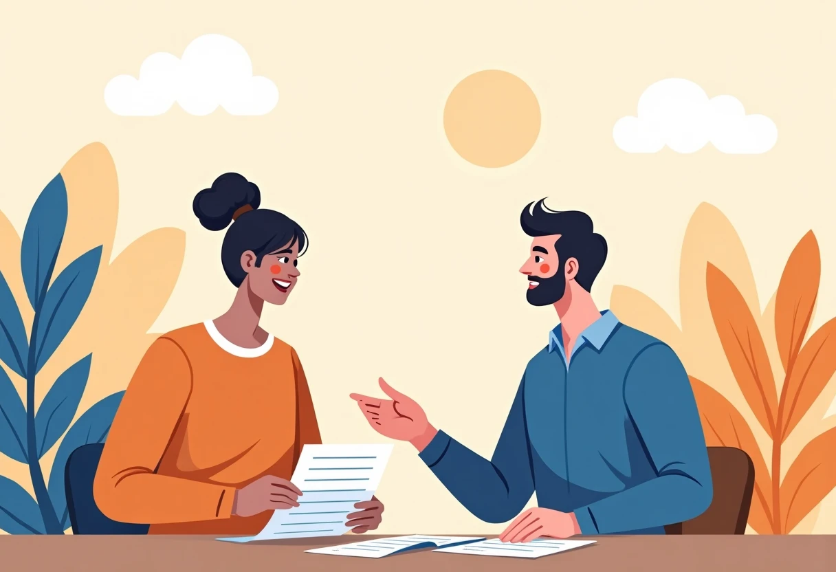 Discussing personal loan terms